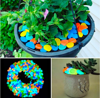 Glow In Dark Garden Rocks