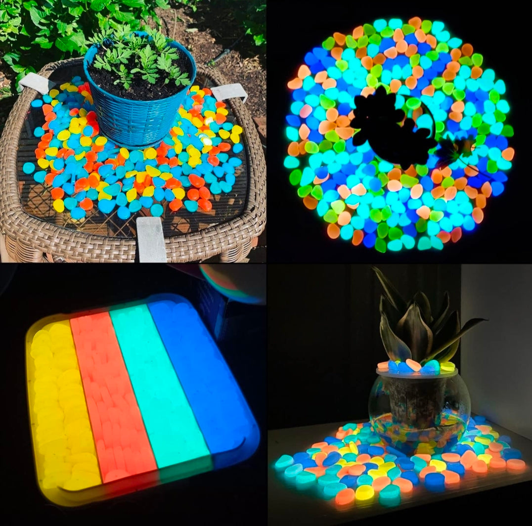 Glow In Dark Garden Rocks